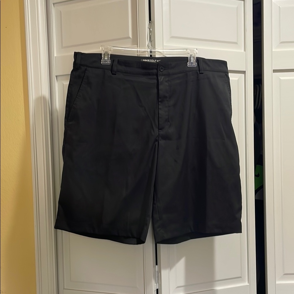 Nike Golf Dry Fit Black Flat Front Shorts